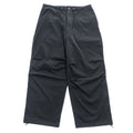 B:MING by BEAMS ワイドイージーパンツ L ブラック ストレッチ ドローコード 裏起毛 オーバーパンツ 92-24-0474-147