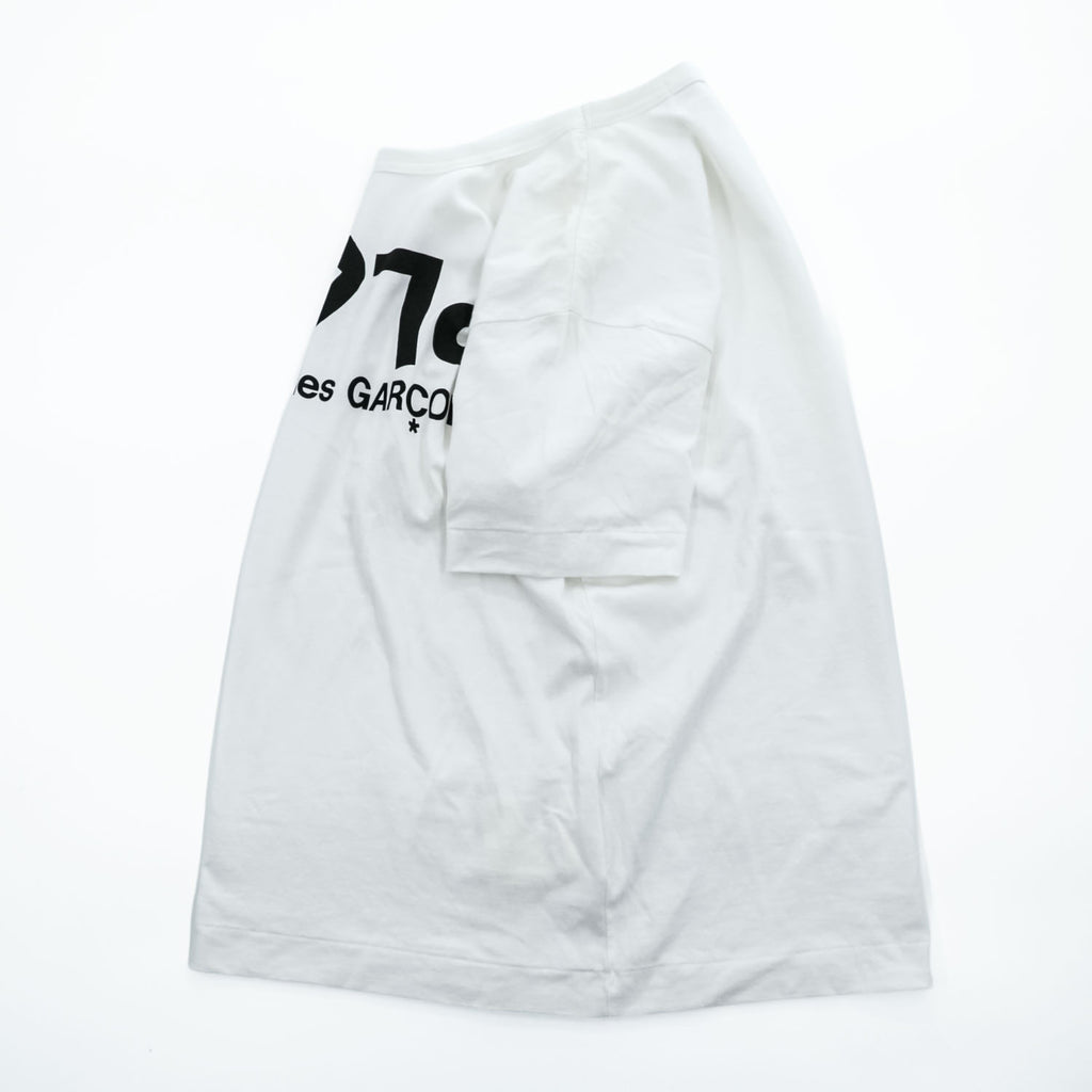 PLAY COMME des GARCONS ハートロゴ 反転 プリントTシャツ M ホワイト AZ-T068 日本製