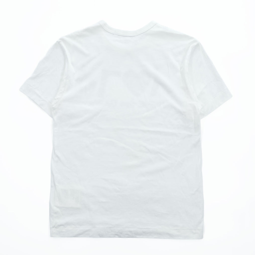 PLAY COMME des GARCONS ハートロゴ 反転 プリントTシャツ M ホワイト AZ-T068 日本製