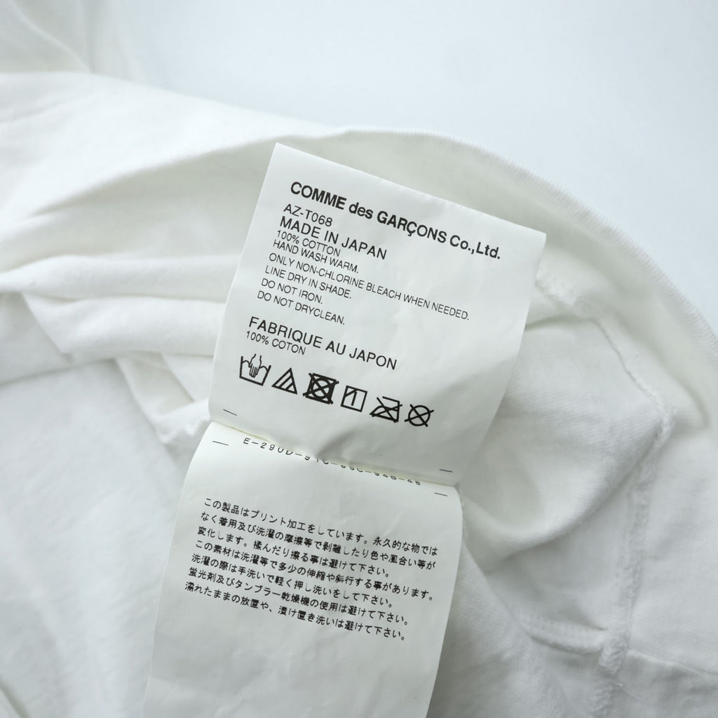 PLAY COMME des GARCONS ハートロゴ 反転 プリントTシャツ M ホワイト AZ-T068 日本製