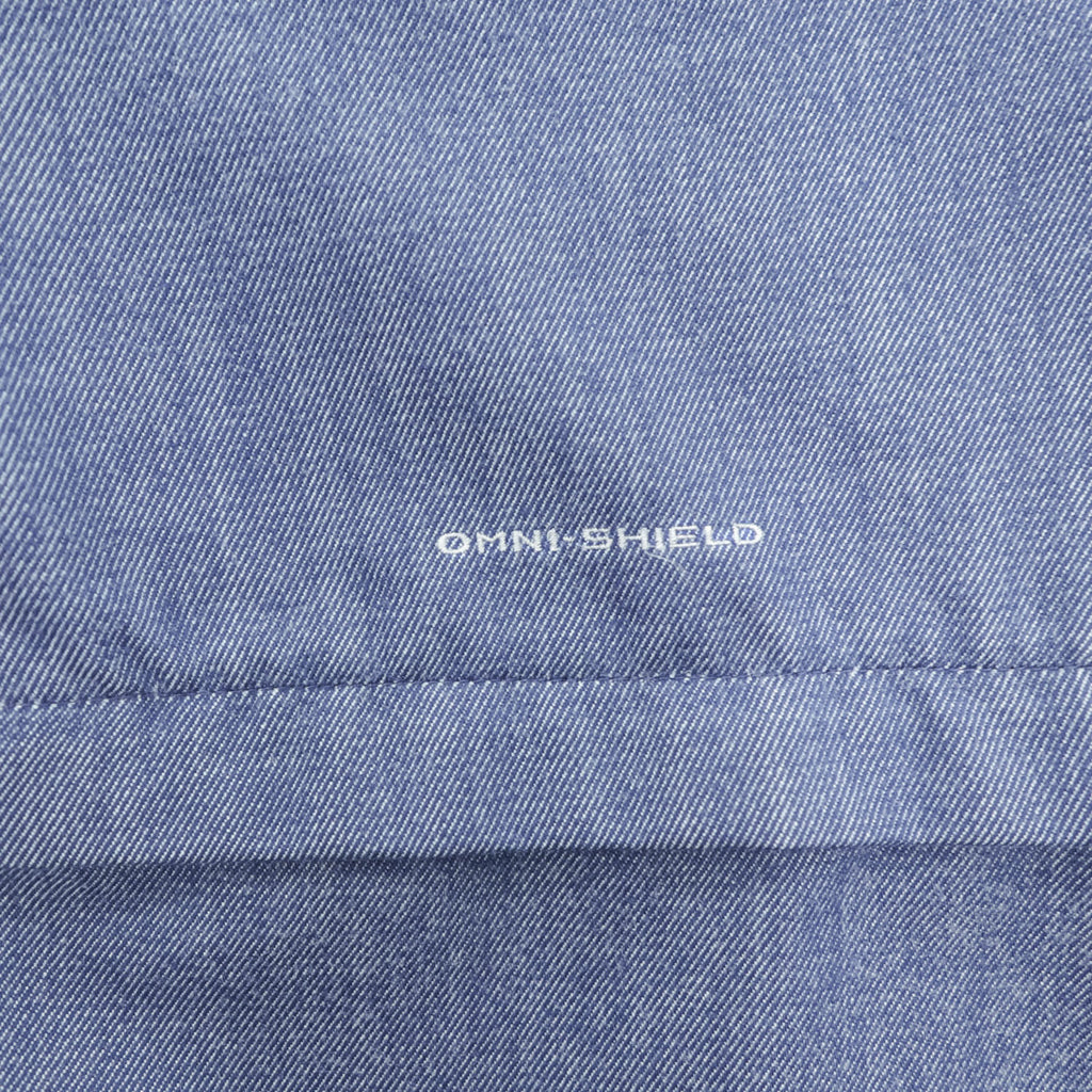 Columbia シェル アウトドア 2WAY コンバーチブルパンツ OMNI-SHIELD ショートパンツ M ブルー ベルト付 ドローコード PM4423