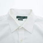 LAUREN RALPH LAUREN 長袖 ドレスシャツ L ホワイト CLASSIC FIT NON IRON