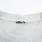 AURALEE 日本製 ポケット Tシャツ XL ホワイト シングルステッチ STAND UP TEE A9ST01SU