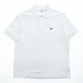 LACOSTE ポロシャツ L ホワイト ワンポイントロゴ CLASSIC FIT 鹿の子 FA10640
