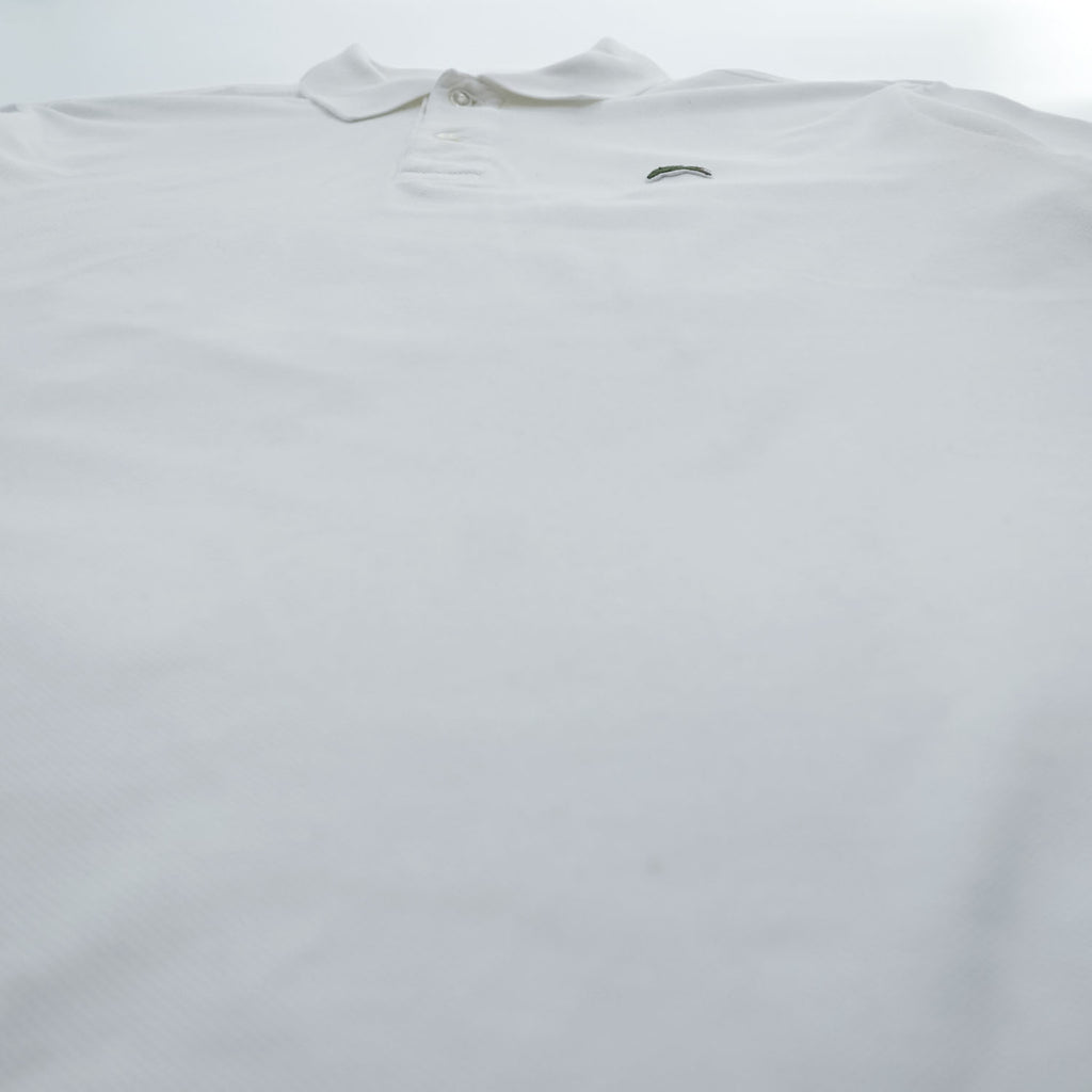 LACOSTE ポロシャツ L ホワイト ワンポイントロゴ CLASSIC FIT 鹿の子 FA10640