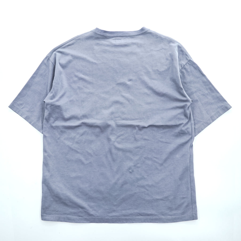 ORDINARY FITS 日本製 クルーネック Tシャツ M ブルーグレー コットン100%