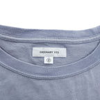ORDINARY FITS 日本製 クルーネック Tシャツ M ブルーグレー コットン100%