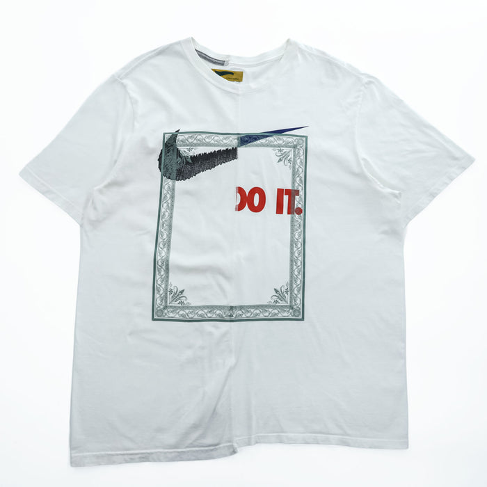 HURRAY HURRAY 日本製 composition Remake Tシャツ L ホワイト NIKE リメイク 再構築 C4026-1