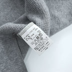 Name. 日本製 ワッフルサーマル カットソー WAFFLE THERMAL L/S 長袖 ロングスリーブ Tシャツ S グレー ラウンドカット NMCU-17SS-001 未使用品