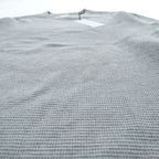 Name. 日本製 ワッフルサーマル カットソー WAFFLE THERMAL L/S 長袖 ロングスリーブ Tシャツ S グレー ラウンドカット NMCU-17SS-001 未使用品
