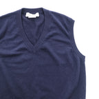 GUCCI ラムウール Vネック ニットベスト M ネイビー 羊毛 スタッフユニフォーム 制服 Uniform 非売品 Not For Sale