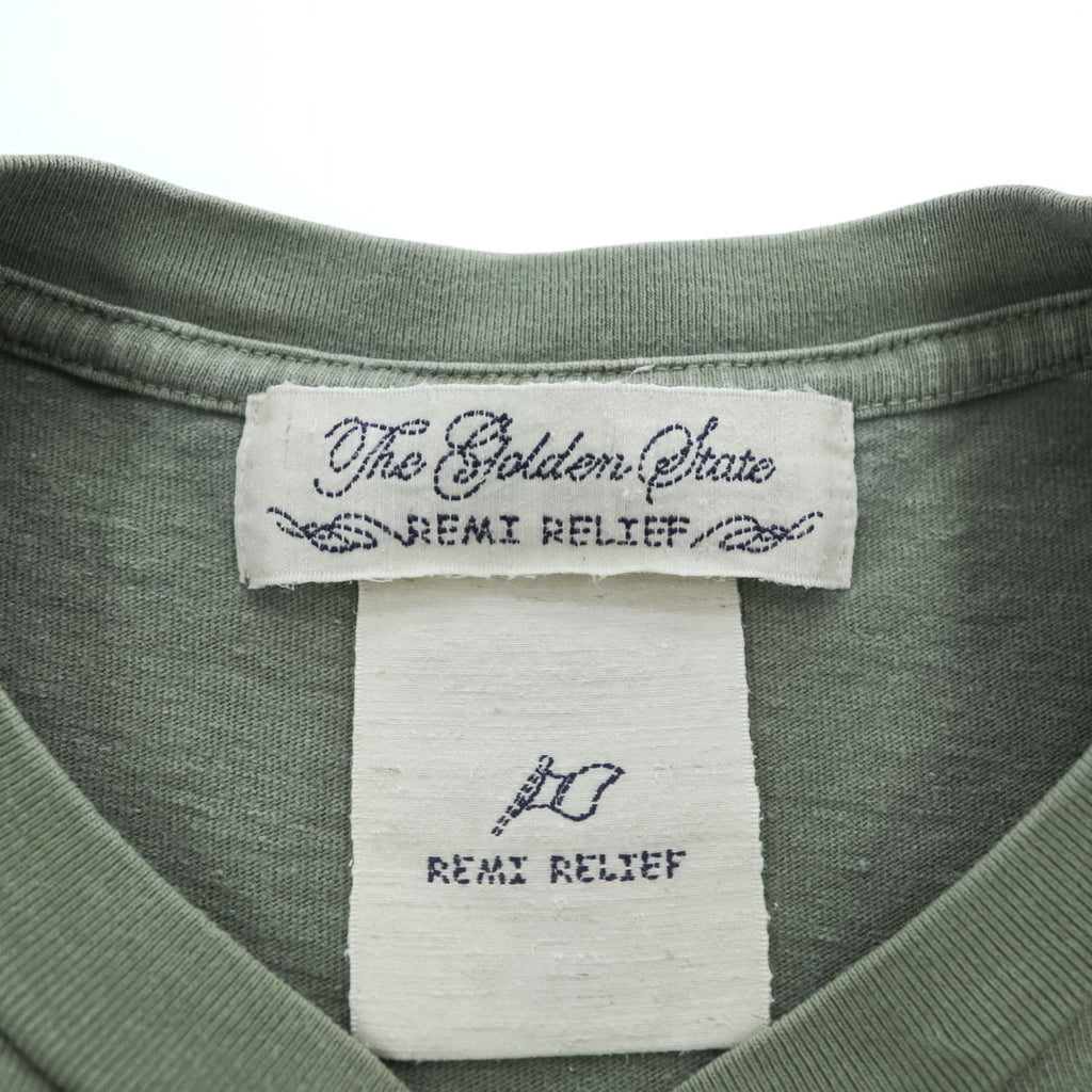 REMI RELIEF 日本製 ヴィンテージ加工 Tシャツ M シングルステッチ 16/-天竺T never mind NIRVANA