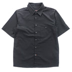 MAMMUT リップストップ ポリエステル 半袖シャツ M ブラック Finn Shirt 通気性 軽量 1030-00880