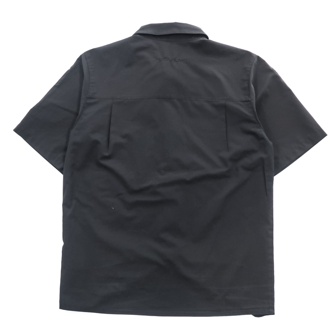 MAMMUT リップストップ ポリエステル 半袖シャツ M ブラック Finn Shirt 通気性 軽量 1030-00880