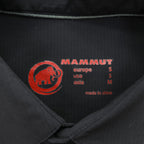 MAMMUT リップストップ ポリエステル 半袖シャツ M ブラック Finn Shirt 通気性 軽量 1030-00880