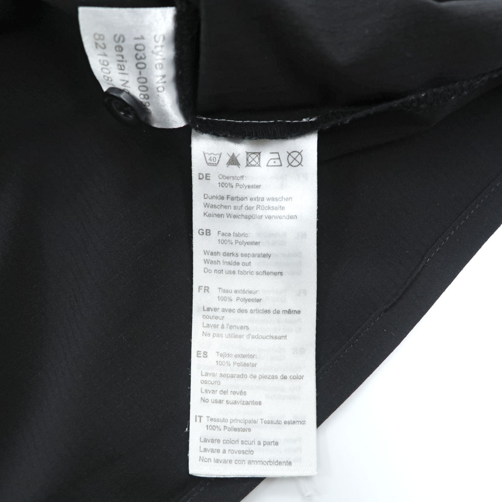 MAMMUT リップストップ ポリエステル 半袖シャツ M ブラック Finn Shirt 通気性 軽量 1030-00880