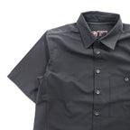 MAMMUT リップストップ ポリエステル 半袖シャツ M ブラック Finn Shirt 通気性 軽量 1030-00880
