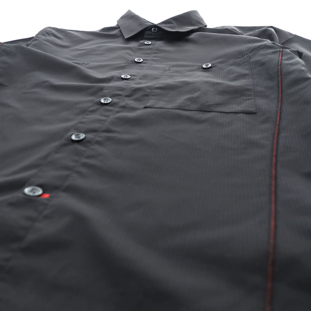 MAMMUT リップストップ ポリエステル 半袖シャツ M ブラック Finn Shirt 通気性 軽量 1030-00880
