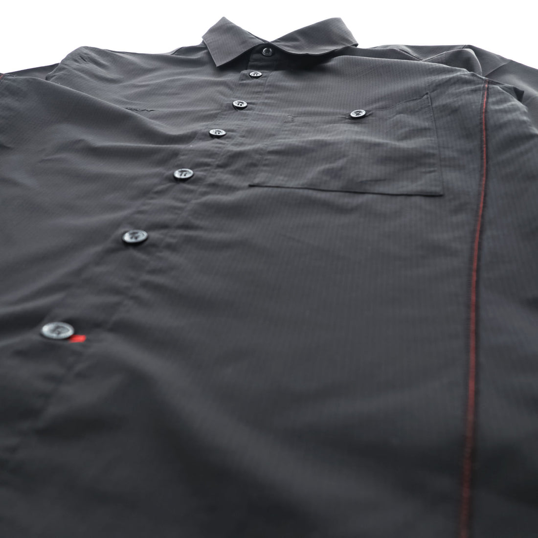 MAMMUT リップストップ ポリエステル 半袖シャツ M ブラック Finn Shirt 通気性 軽量 1030-00880