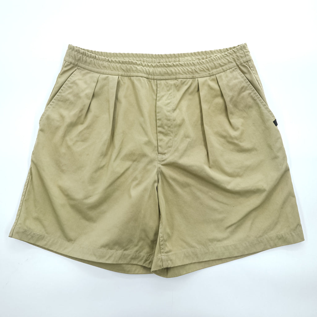 DAIWA PIER39 ナイロン イージーショーツ Tech Easy 2P Shorts Twill ショートパンツ L ベージュ 2タック プリーツ BP-50022