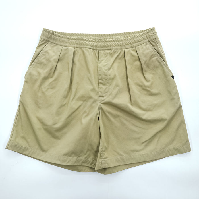 DAIWA PIER39 ナイロン イージーショーツ Tech Easy 2P Shorts Twill ショートパンツ L ベージュ 2タック プリーツ BP-50022