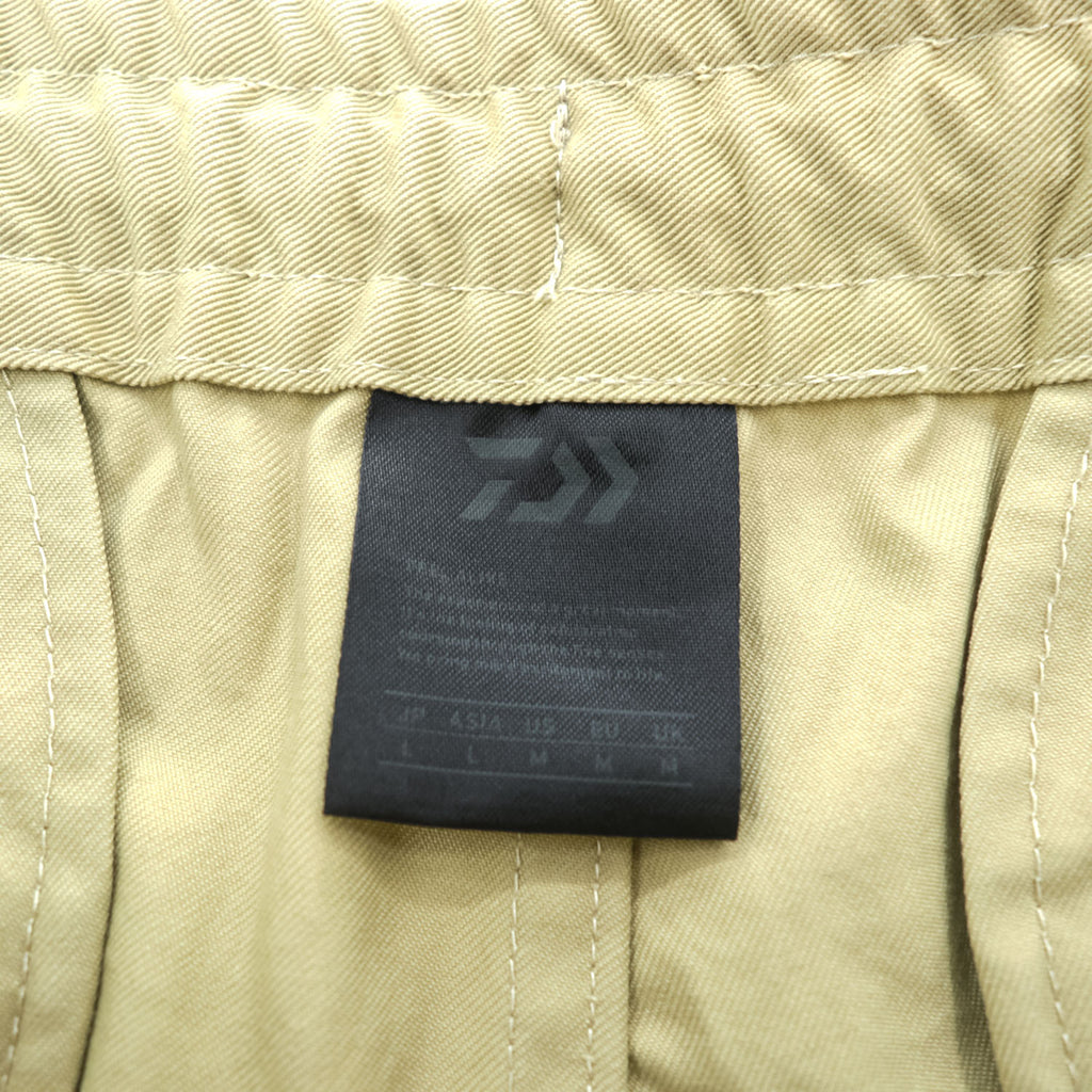 DAIWA PIER39 ナイロン イージーショーツ Tech Easy 2P Shorts Twill ショートパンツ L ベージュ 2タック プリーツ BP-50022