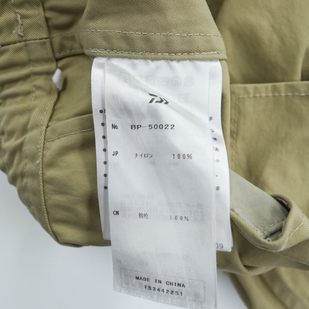 DAIWA PIER39 ナイロン イージーショーツ Tech Easy 2P Shorts Twill ショートパンツ L ベージュ 2タック プリーツ BP-50022