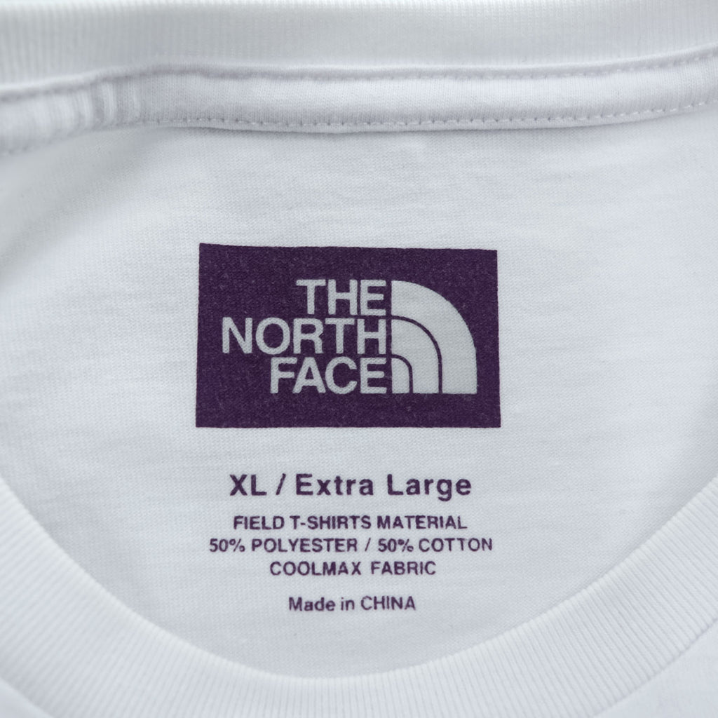 THE NORTH FACE PURPLE LABEL Tシャツ COOLMAX FIELD T-SHIRT XL ホワイト クルーネック