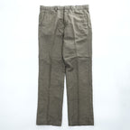 Polo Ralph Lauren リネン スラックス パンツ L ブラウン 麻 マイクロチェック STRAIGHT FIT