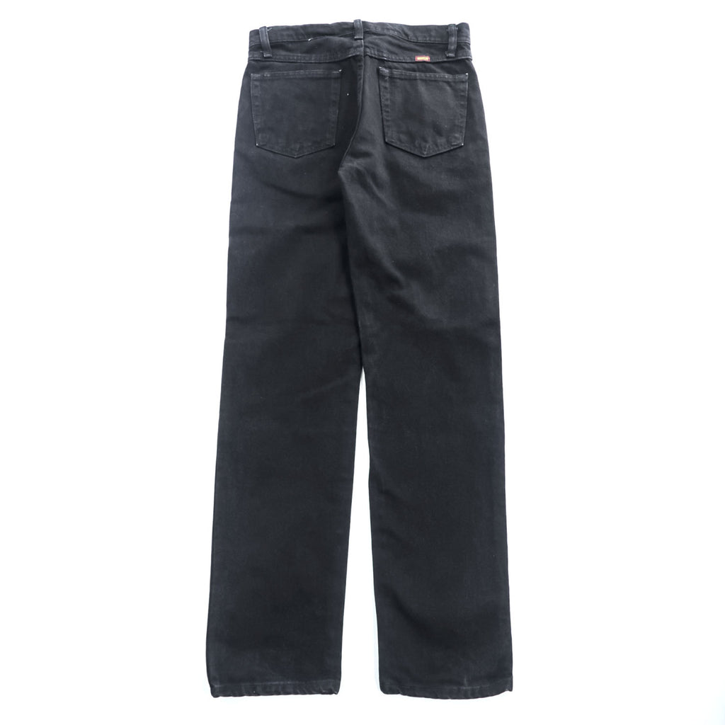 RUSTLER ( Wrangler ) ブラック デニムパンツ ジーンズ M ストレート 1087619CB