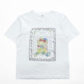 KHOKI 日本製 フラワーカレンダー グラフィック Tシャツ M ホワイト プリント Marché de Clignancourt 23aw-t-01-b-white