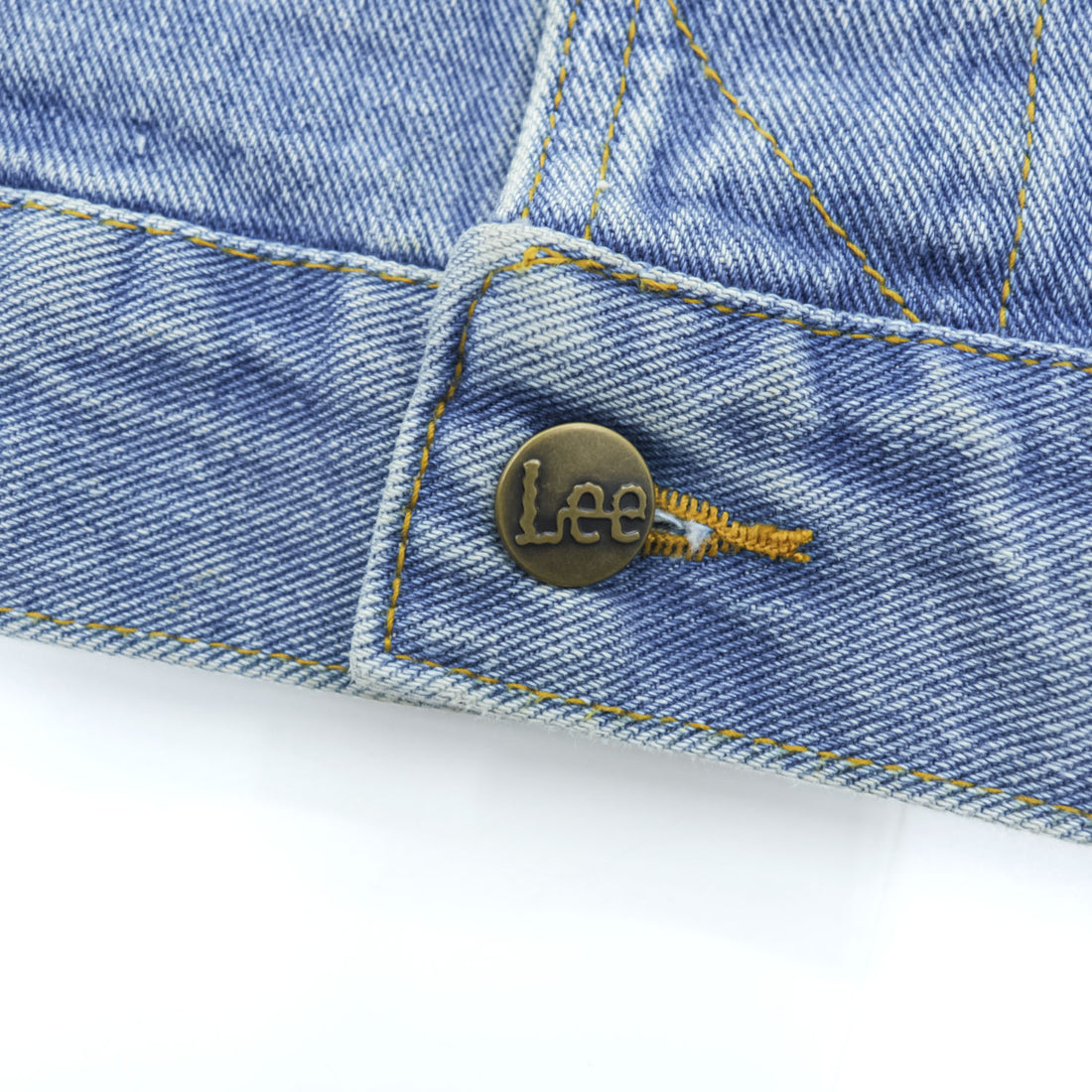 Lee デニムジャケット Gジャン XL インディゴ ブルー 革パッチ LM45128