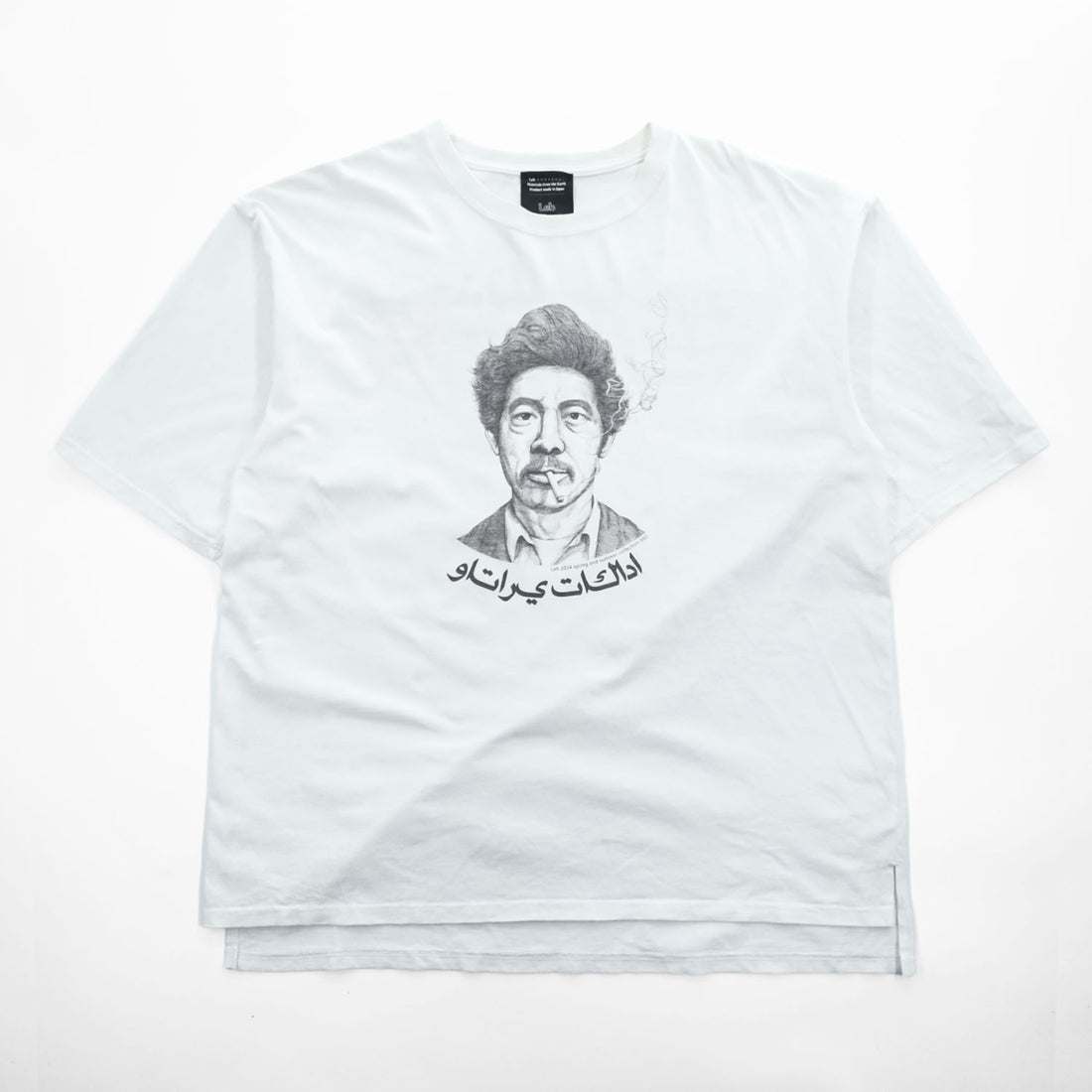 Leh 肖像画 グラフィック Tシャツ FREE ホワイト スリット Kurt Vonnegut 2024