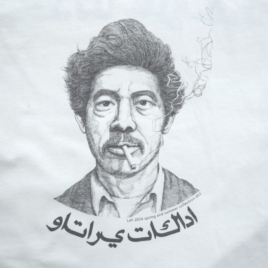 Leh 肖像画 グラフィック Tシャツ FREE ホワイト スリット Kurt Vonnegut 2024