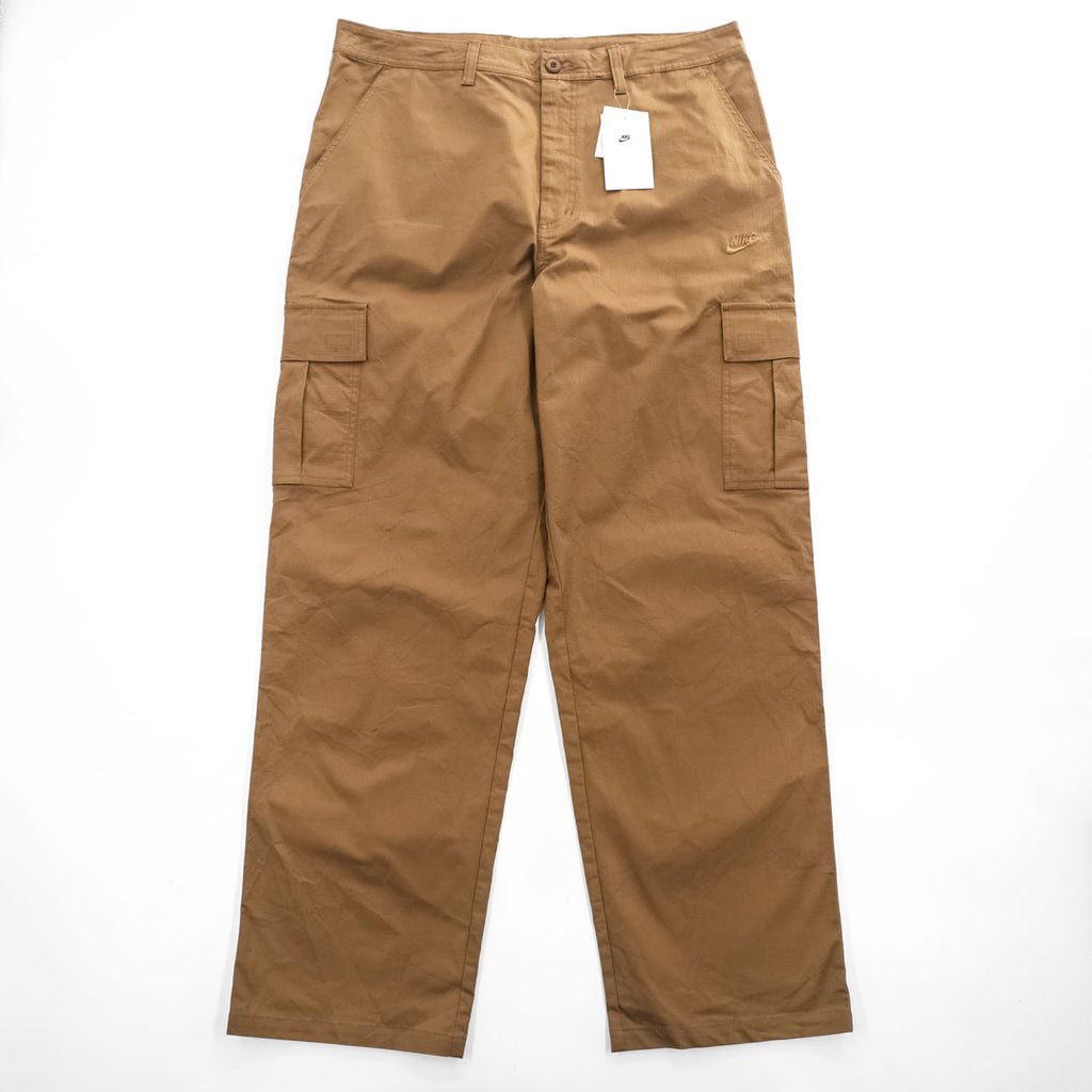 NIKE リップストップ カーゴ ワークパンツ XL ブラウン ストレッチ ワイド FZ5766-281 未使用品