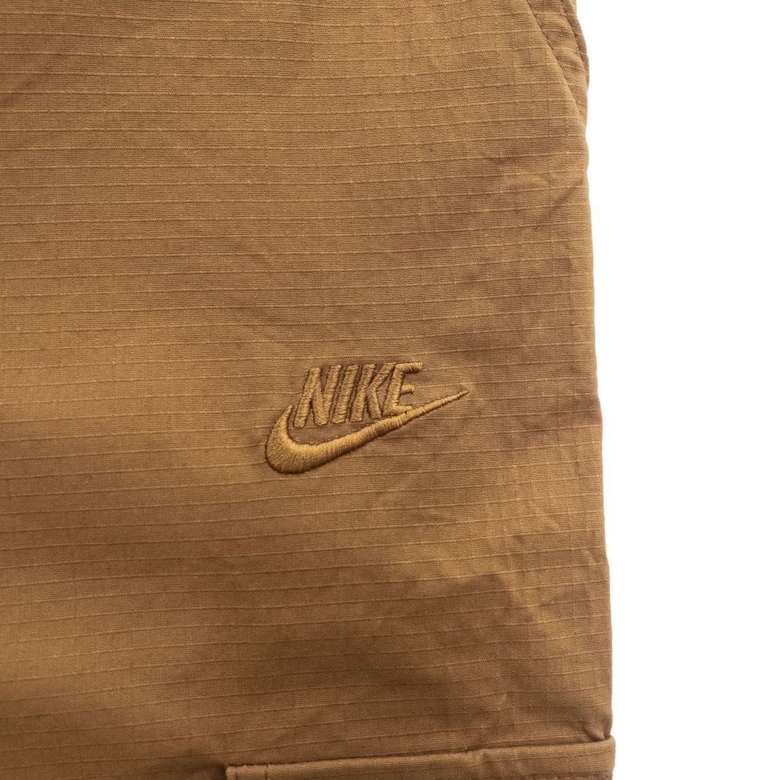 NIKE リップストップ カーゴ ワークパンツ XL ブラウン ストレッチ ワイド FZ5766-281 未使用品
