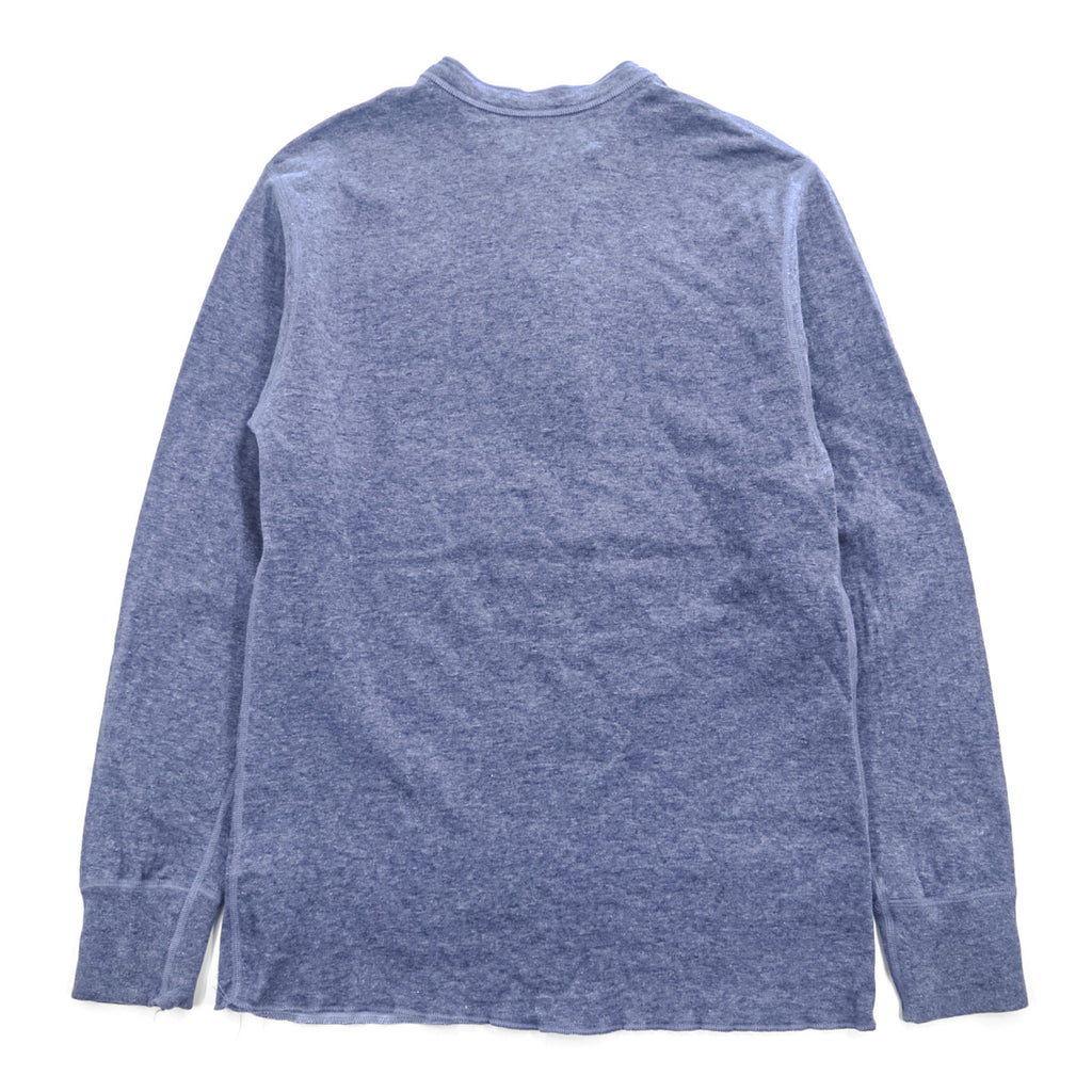 L.L.Bean カナダ製 ヘンリーネック 長袖 ロングスリーブ Tシャツ ロンT M ネイビー 166891