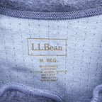 L.L.Bean カナダ製 ヘンリーネック 長袖 ロングスリーブ Tシャツ ロンT M ネイビー 166891