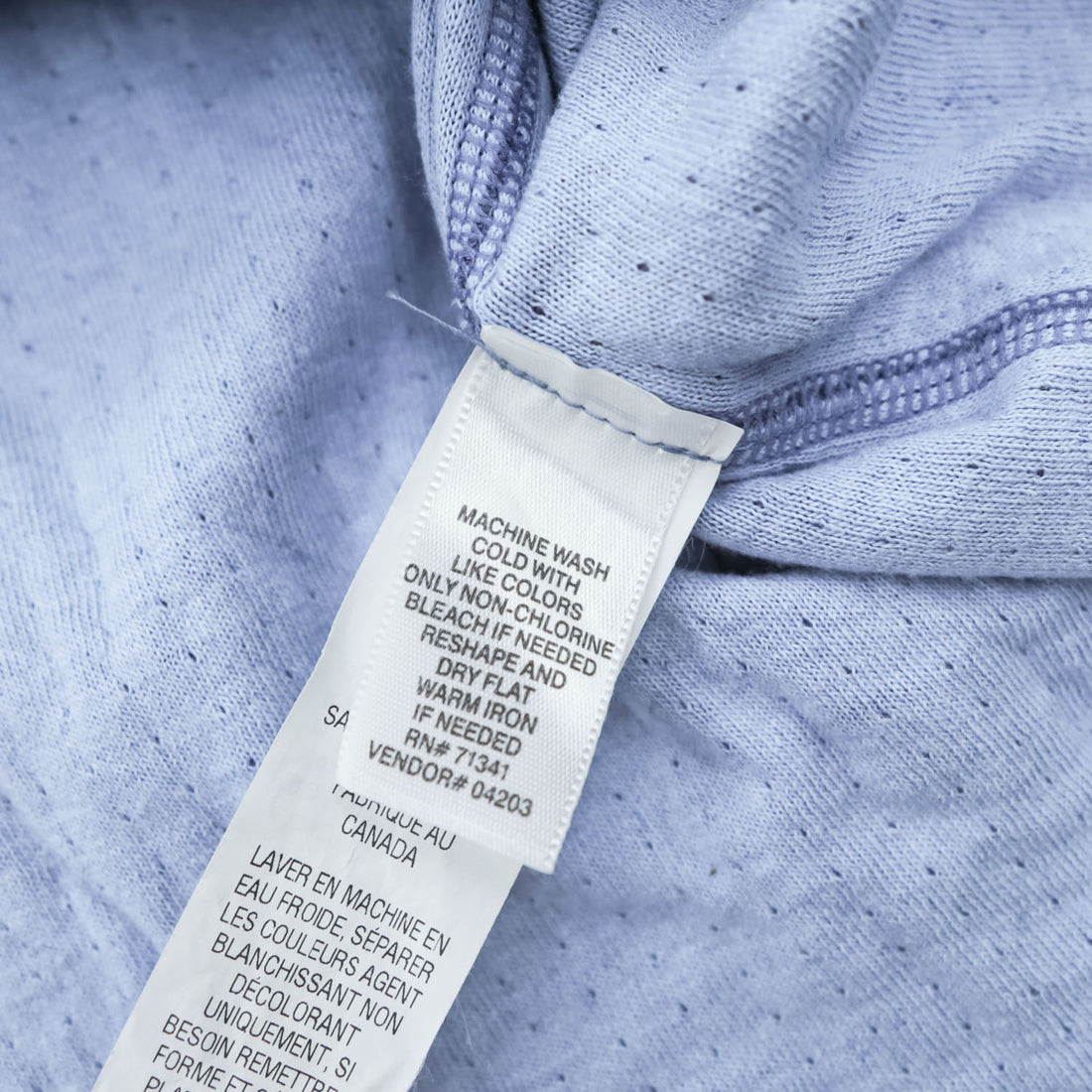 L.L.Bean カナダ製 ヘンリーネック 長袖 ロングスリーブ Tシャツ ロンT M ネイビー 166891