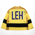 Leh 日本製 メッシュ ゲームシャツ 長袖 ロングスリーブ Tシャツ L イエロー GAME L/S T-SH オーバーサイズ プルオーバー LEH1050
