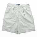 Polo Ralph Lauren 90年代 2タック チノショーツ TYLER SHORT ショートパンツ ハーフパンツ L ベージュ プリーツ USA生地