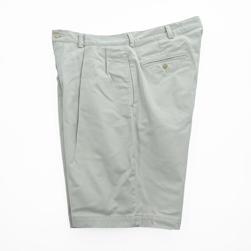 Polo Ralph Lauren 90年代 2タック チノショーツ TYLER SHORT ショートパンツ ハーフパンツ L ベージュ プリーツ USA生地