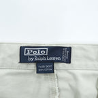 Polo Ralph Lauren 90年代 2タック チノショーツ TYLER SHORT ショートパンツ ハーフパンツ L ベージュ プリーツ USA生地