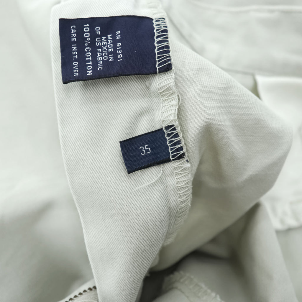 Polo Ralph Lauren 90年代 2タック チノショーツ TYLER SHORT ショートパンツ ハーフパンツ L ベージュ プリーツ USA生地