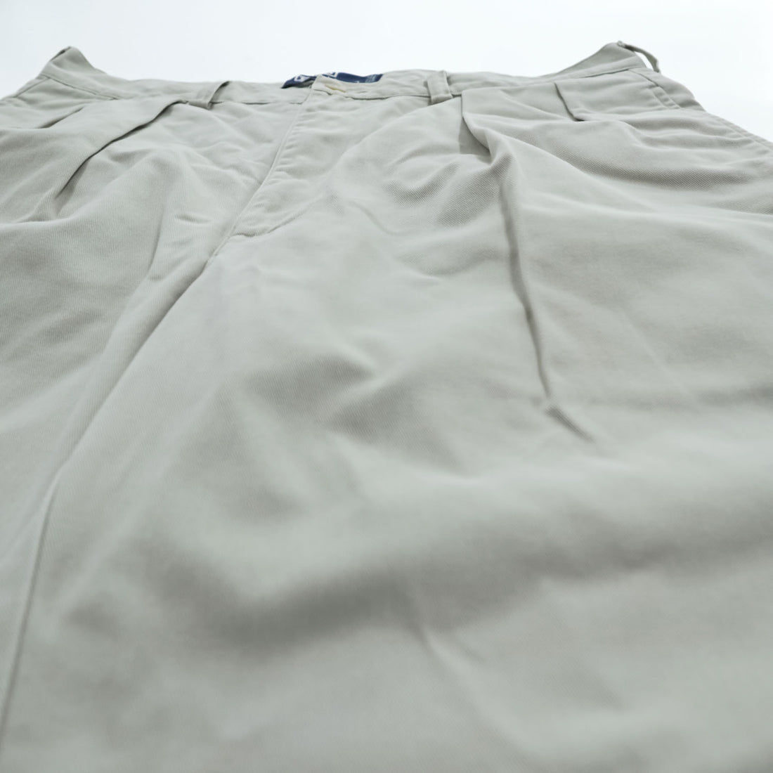 Polo Ralph Lauren 90年代 2タック チノショーツ TYLER SHORT ショートパンツ ハーフパンツ L ベージュ プリーツ USA生地