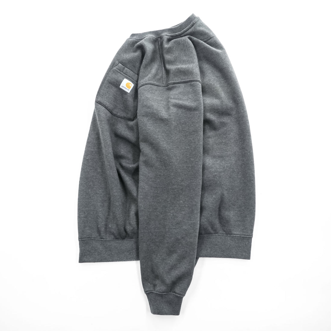 carhartt クルーネック スウェット トレーナー LOOSE FIT M グレー 裏起毛 ポケット 前V 103852 026