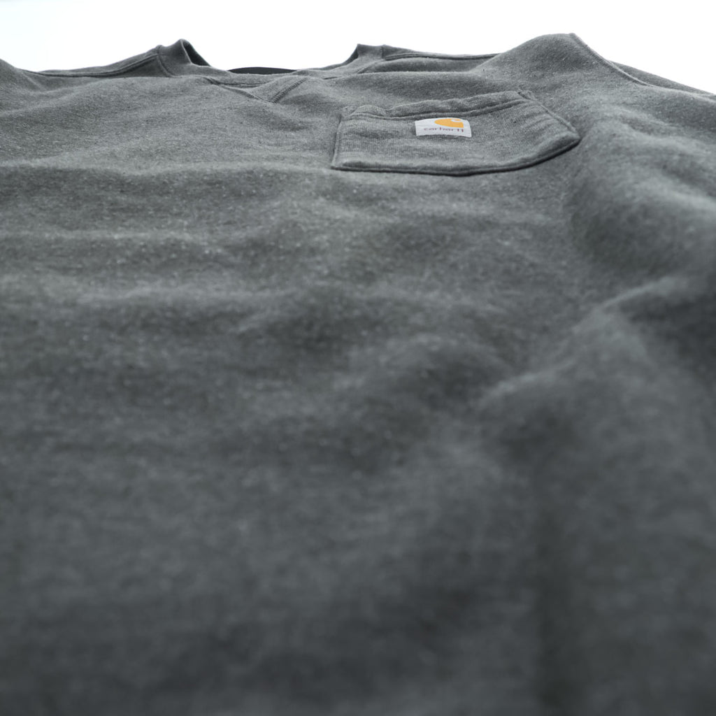 carhartt クルーネック スウェット トレーナー LOOSE FIT M グレー 裏起毛 ポケット 前V 103852 026