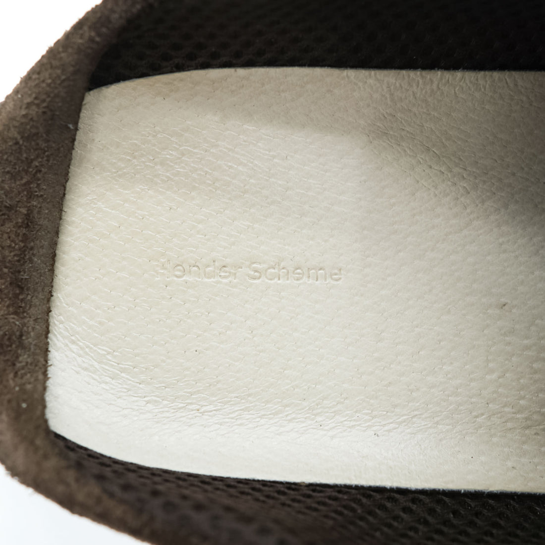 Hender Scheme スニーカー ミュール スリッポン Polar Mule スエード シューズ 26.5cm ブラウン Vibramソール