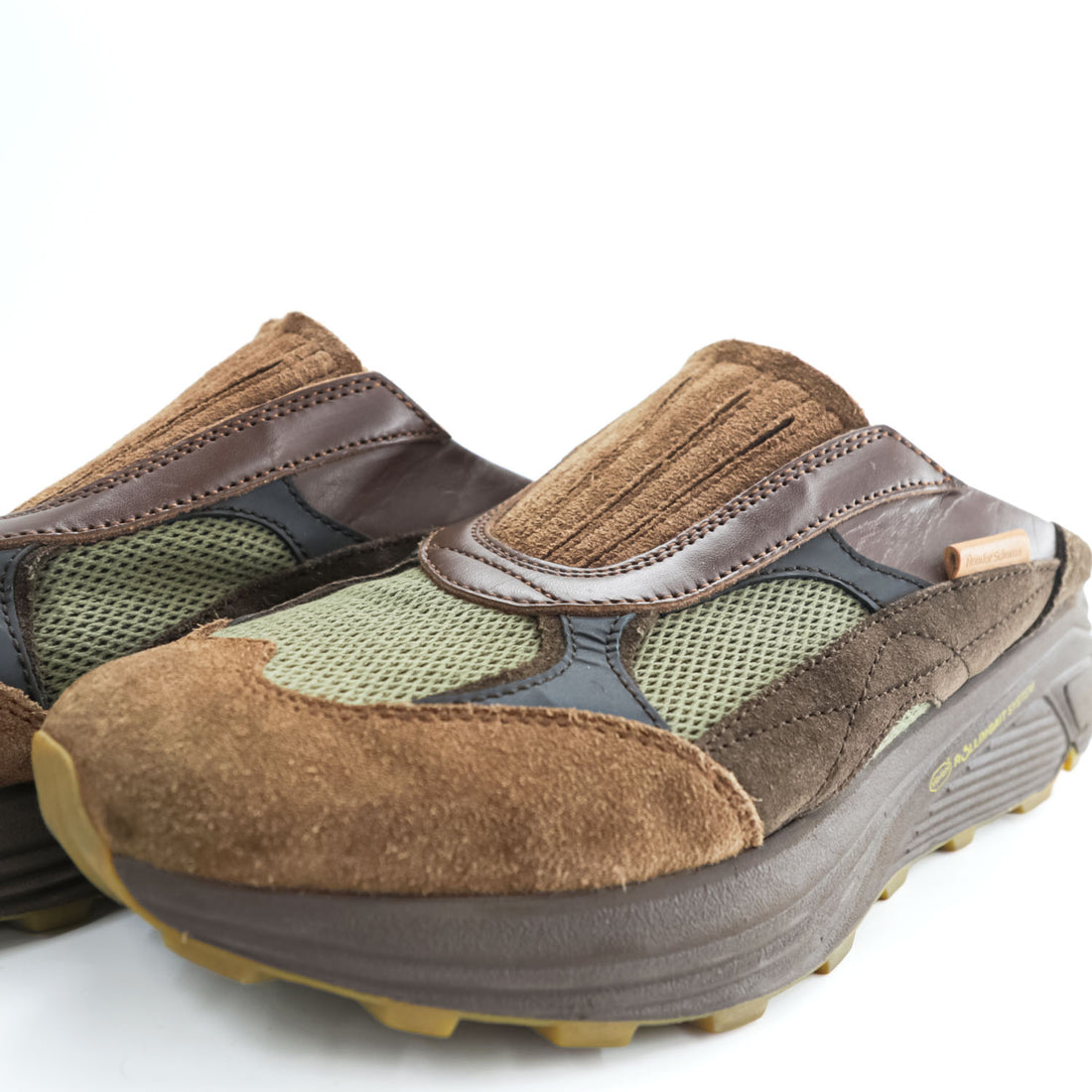 Hender Scheme スニーカー ミュール スリッポン Polar Mule スエード シューズ 26.5cm ブラウン Vibramソール