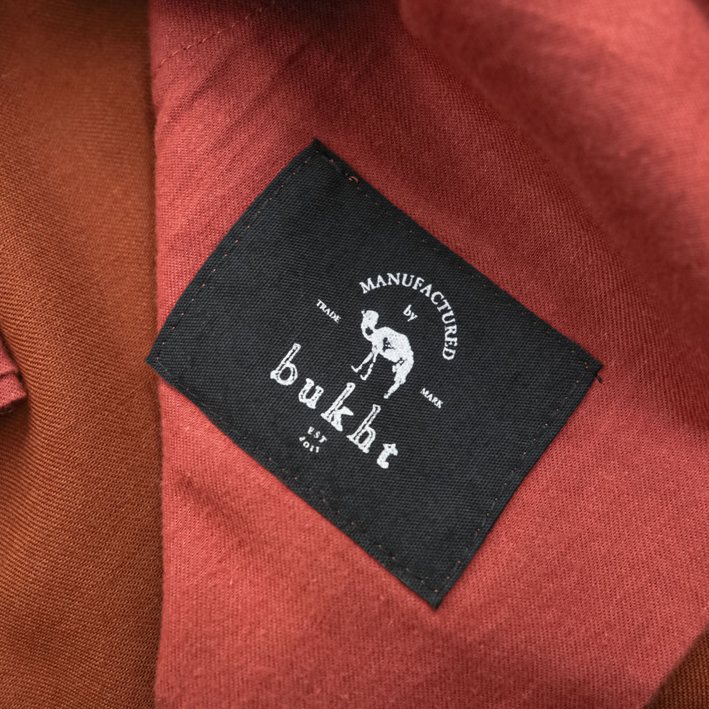 bukht 日本製 2タック ワイドパンツ スラックス M ブラウン プリーツ B-92801